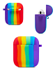 Rainbow Silicone Case - Style 1 for AirPods 1/2 (Only Ground Shipping)