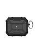 AirPods 3 Hard Plastic Transparent Case with Keychain - BLACK (Only Ground Shipping)