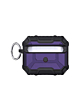 AirPods 3 Hard Plastic Transparent Case with Keychain - PURPLE (Only Ground Shipping)