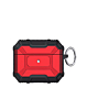 AirPods 3 Hard Plastic Transparent Case with Keychain - RED (Only Ground Shipping)