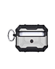AirPods 3 Hard Plastic Transparent Case with Keychain - WHITE (Only Ground Shipping)