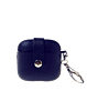 AirPods 3 Hard Leather Case with Metal Hook - DARK BLUE (Only Ground Shipping)