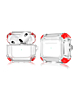 AirPods 3 Rugged Ring Shockproof Armor Case - RED (Only Ground Shipping)