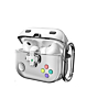 AirPods 3 Game Console Design TPU Case - WHITE (Only Ground Shipping)