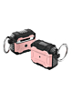 Hard Plastic Transparent Case with Keychain - PINK for Airpods 4th Gen (Only Ground Shipping)
