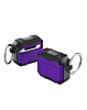Hard Plastic Transparent Case with Keychain - DARK PURPLE for Airpods 4th Gen (Only Ground Shipping)