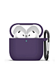 AirPods 4th Gen Silicone Case -DARK PURPLE (Only Ground Shipping)