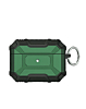 AirPods Pro (2nd Gen) Hard Plastic Transparent Case with Keychain - GREEN (Only Ground Shipping)