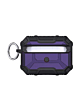 AirPods Pro (2nd Gen) Hard Plastic Transparent Case with Keychain - PURPLE (Only Ground Shipping)