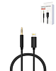 USB L-AUX Headphone Jack Cable (BLACK) (3ft) (Only Ground Shipping)