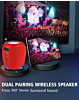 BASE Wireless Speaker with Strap - RED (Only Ground Shipping)