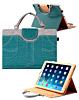 Smart Work Bag Style Case - DARK GREEN JEAN for iPad 5 (2017) / iPad 6 (2018) / Air 1 / Air 2 / Pro 9.7 (Only Ground Shipping)