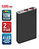 Brookstone Ultra Slim Magsafe Rapid Power Bank - (BLACK) (5000 mAh) (Only Ground Shipping)