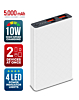 Brookstone Ultra Slim Magsafe Rapid Power Bank - (WHITE) (5000 mAh) (Only Ground Shipping)