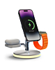 Brookstone (3in1) Wireless Charger - WHITE (15W) (Only Ground Shipping)