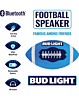 Bud Light Football Bluetooth BudLight Speaker (BLUE) (Only Ground Shipping)