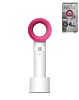 CHILL Bladeless Fan with Stand - WHITE & PINK (Only Ground Shipping)