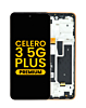 LCD Assembly with Frame for Boost Mobile Celero 3 5G Plus (ORANGE) (Premium)