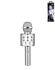 Light Up Karaoke Microphone Speaker - SILVER (Only Ground Shipping)