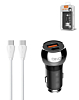 LDNIO C1 Dual USB A+C Car Charger with USB C-C Cable (3ft) (36W) (Only Ground Shipping)