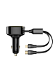 LDNIO C107 2in1 Car Charger with USB C-L Non-MFI Cable (30W) (Only Ground Shipping)