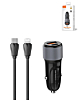 LDNIO C510Q PD QC3.0 Dual USB A+C Car Charger with USB C-L Non-MFI Cable (3ft) (36W) (Only Ground Shipping)