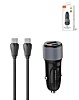 LDNIO C510Q PD QC3.0 Dual USB A+C Car Charger with USB C-C Cable (3ft) (36W) (Only Ground Shipping)