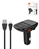 LDNIO C706Q Bluetooth 5.0 FM with 2X USB A+C Car Charger with USB A-L Cable (3ft) (25W) (Only Ground Shipping)