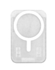 Clear Glitter Design Magnetic Card Holder (CLEAR) (Only Ground Shipping)