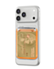 Clear Glitter Design Magnetic Card Holder (ORANGE) (Only Ground Shipping)