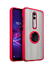 Coolpad Legacy Brisa Hard PC Rear / Soft TPU Colorful Border Case with I-ring Holder - RED (Only Ground Shipping)