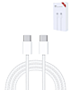 USB C-C Fast Charging Cable for iPhone 16 / 15 and iPads Series (9ft) (100W) (Only Ground Shipping)