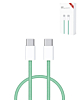 USB C-C Fast Charging Cable for iPhone / iPads / AirPods Series (3ft) (60W) - (GREEN) (Only Ground Shipping)