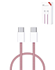 USB C-C Fast Charging Cable for iPhone / iPads / AirPods Series (3ft) (60W) - (PINK) (Only Ground Shipping)