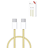 USB C-C Fast Charging Cable for iPhone / iPads / AirPods Series (3ft) (60W) - (YELLOW) (Only Ground Shipping)