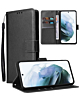 Galaxy S21 Plus Leather Wallet Case with Card Slot - BLACK (Only Ground Shipping)