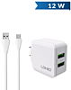 LDNIO A2201 Dual USB-A Wall Charger (5V/3.4A) with USB A-M Cable (3ft) (17W) (Only Ground Shipping)