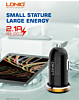 LDNIO DLC-22 2USB Car Charger with Micro USB Cable (BLACK) (3ft) (10W) (Only Ground Shipping)