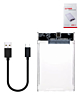 2.5" Sata HDD External Hard Drive Enclosure USB 3.1