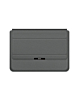 EVO Laptop & iPad 14" Leather Sleeve Pouch Bag - GRAY (Only Ground Shipping)
