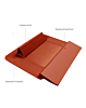 EVO Laptop & iPad 14" Leather Sleeve Pouch Bag - RED (Only Ground Shipping)