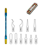 B&R CPU Repair Blade Set X1018 (11 in 1) (Not Returnable)