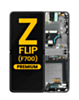 OLED Assembly with Frame for Galaxy Z Flip 4G F700 2020 (MIRROR BLACK) (Premium)