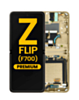 OLED Assembly with Frame for Galaxy Z Flip 4G F700 2020 (MIRROR GOLD) (Premium)