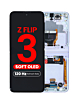 OLED Assembly with Frame for Galaxy Z Flip 3 F711 (LAVENDER) (US & International) (Aftermarket Pro OLED / 120HZ)