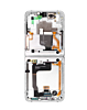 OLED Assembly with Frame for Galaxy Z Flip 4 F721 (SILVER WHITE) (US and International) (Service Pack)