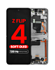 OLED Assembly with Frame for Galaxy Z Flip 4 F721 (BLACK) (US & International) (Aftermarket Pro OLED / 120HZ)