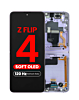 OLED Assembly with Frame for Galaxy Z Flip 4 F721 (BORA PURPLE) (US & International) (Aftermarket Pro OLED / 120HZ)