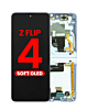 OLED Assembly with Frame for Galaxy Z Flip 4 F721 (BLUE) (US & International) (Aftermarket OLED)