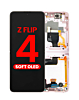 OLED Assembly with Frame for Galaxy Z Flip 4 F721 (PINK GOLD) (US & International) (Aftermarket OLED)